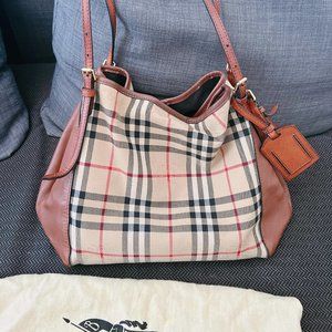 Burberry Haymarket Check Small Canterbury Tote Bag